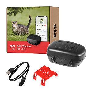 Balení GPS pro kočky DOG GPS mini - nabíjecí klips a fixační spony