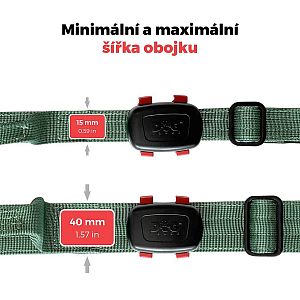 Stabilní upevnění trackeru DOG GPS mini na taktickém obojku
