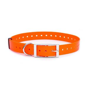 Oranžový plastový obojek k GPS trackeru